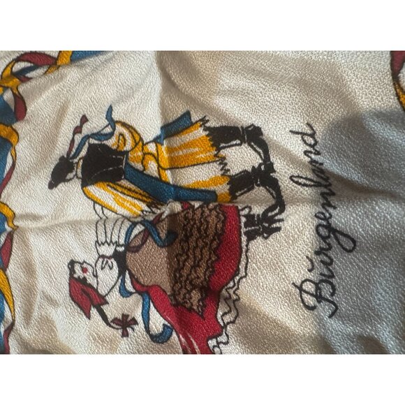 Vintage Austrian Souvenir Tablecloth & 4 Matching Napkins – Heraldry & Folk Art - Picture 15 of 16